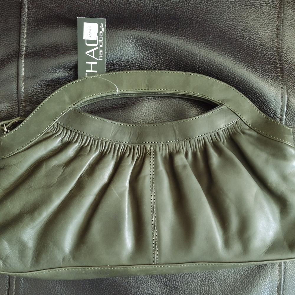 CHAOS Dark Olive Green Clutch